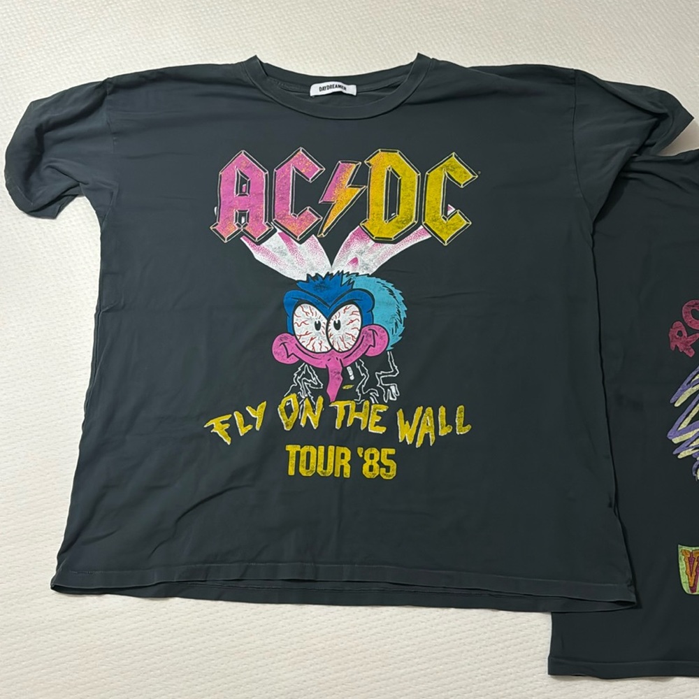 Daydreamer Black AC/DC Graphic Tee